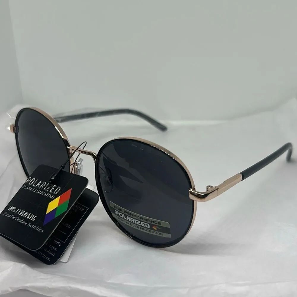 Giselle Polarized Round Sunglasses โ Vintage InspiredโUV Protection